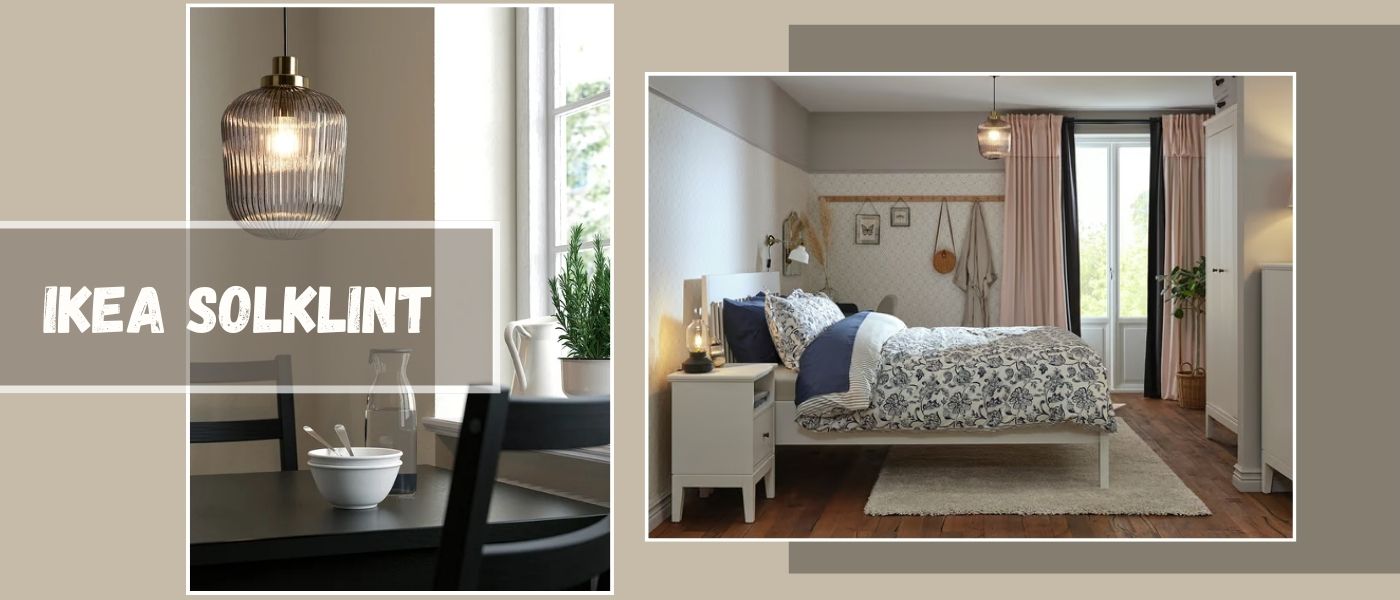 لوستر ایکیا مدل IKEA SOLKLINT